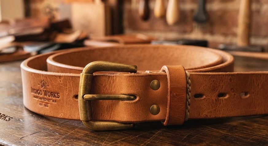 Web Belt — Tan — detail view